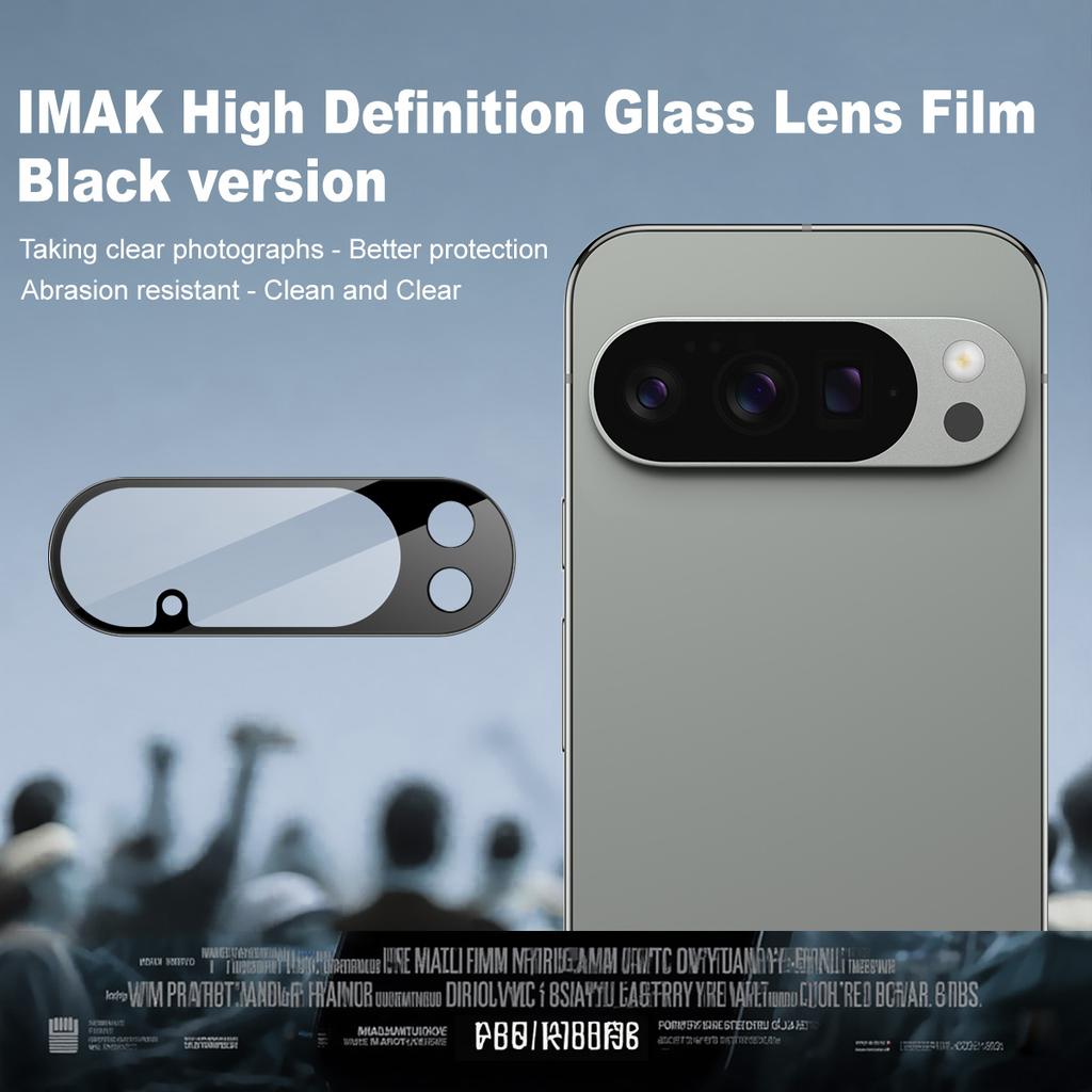IMAK For Google Pixel 10 Pro XL Camera Lens Protector Tempered Glass HD Clear Lens Film (Black Version)