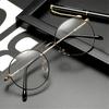 Fashion Anti Blue Light Glasses Retro Metal Round Frame Glasses Men Women Radiation Protection Anti-Reflective Computer Goggles