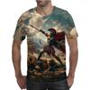 Roman Gladiator Graphic T-Shirt Summer Printed Soldier Spartan T Shirt Men's Casual Unisex Kid's Tops