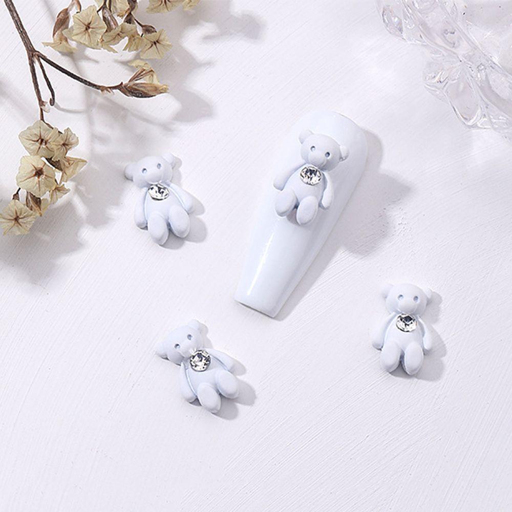 Украшения для ногтей в виде животных из цветной смолы, 3D-подвески для ногтей, мультяшные украшения для ногтей, мультяшные украшения для ногтей