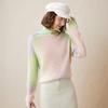 Kemeng Boka Women's Gradient Pure Cashmere High-Neck Sweater