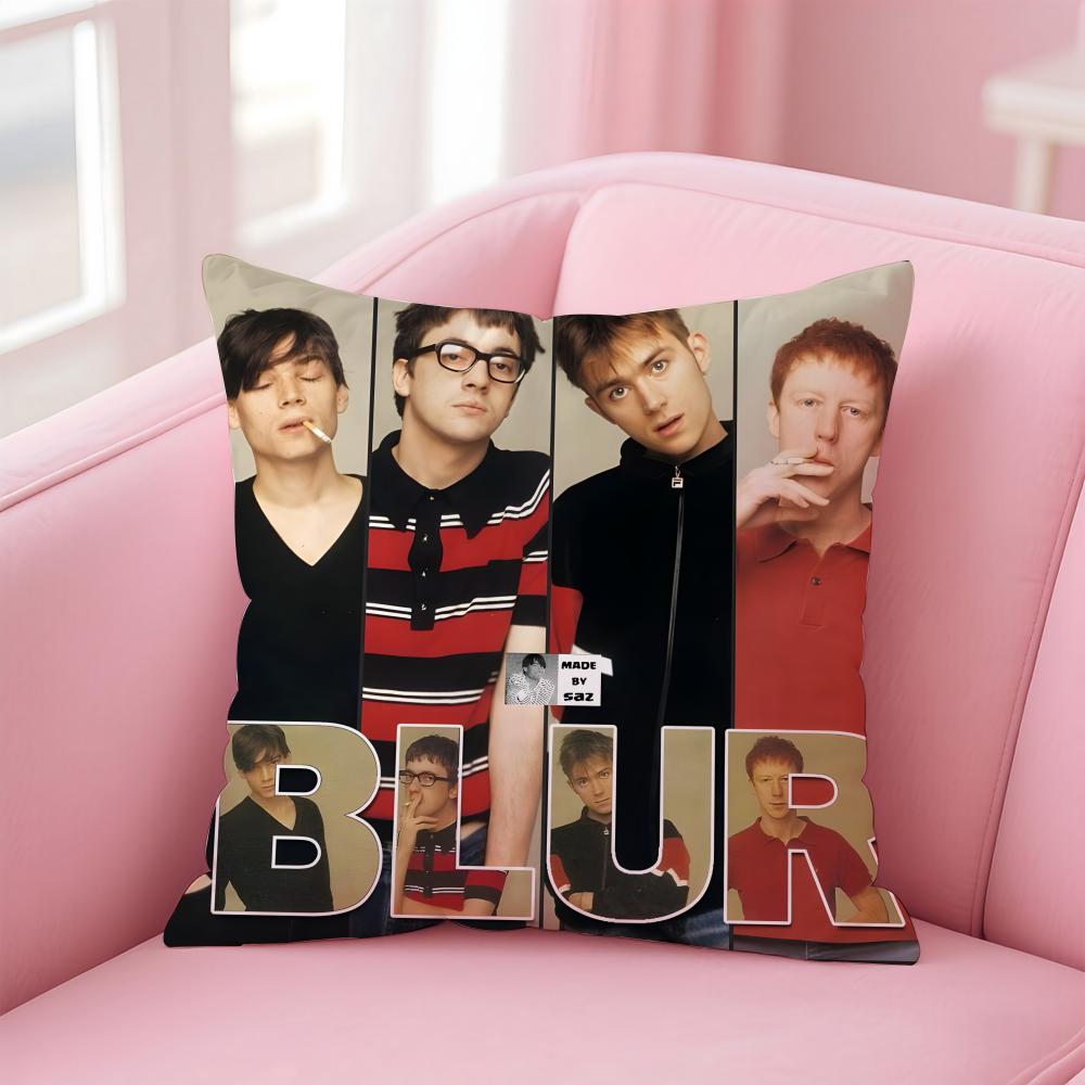 Чехол для подушки с изображением солиста группы Blur, крутой, удобный, двусторонний. Идеально для автомобиля, дивана, спальни и не только.