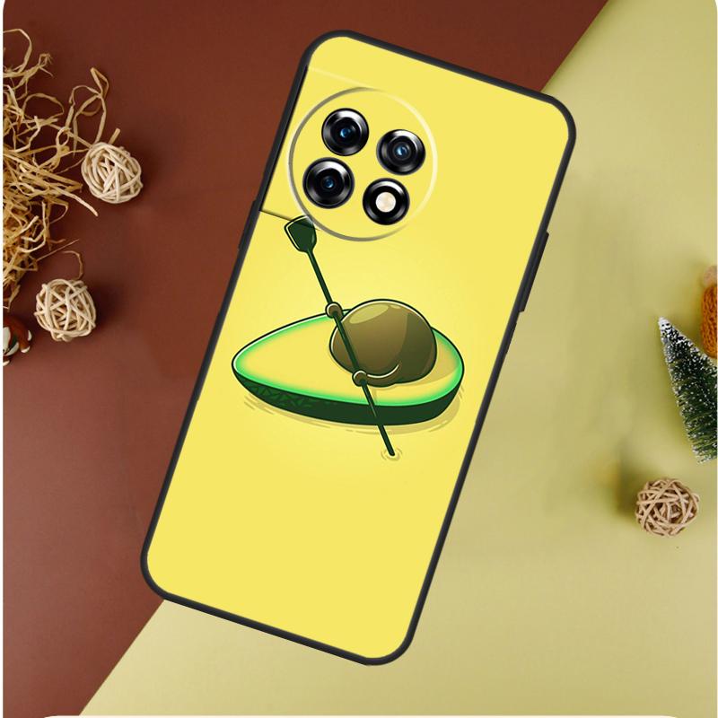 Cartoon Avocado For OnePlus Nord 4 CE 3 2 Lite N20 N30 9 10 Pro 8T 9RT 10T 10R 13R 12R 11 12 13 Phone Case