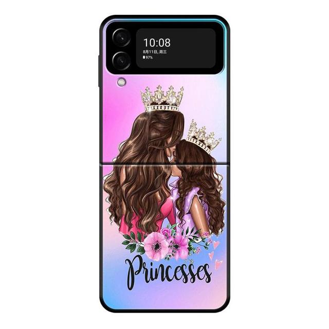 Чехол для телефона Super Mom для маленьких девочек и мальчиков для Samsung Galaxy Z Flip 4 Z Flip3 5g, чехол для Galaxy Z Flip Pc, твердый чехол Couqe Fundas