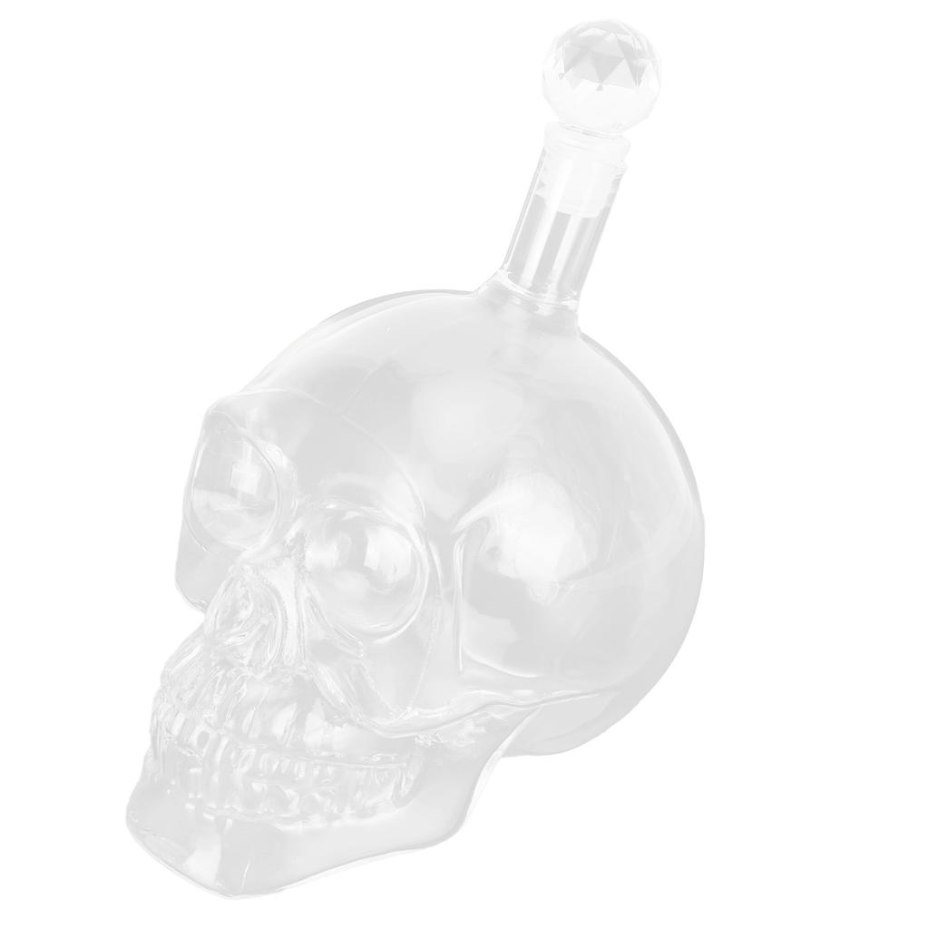 Стеклянная бутылка для вина в форме черепа, прозрачная бутылка для виски, контейнер для бара, принадлежности для KTV, 1000 мл