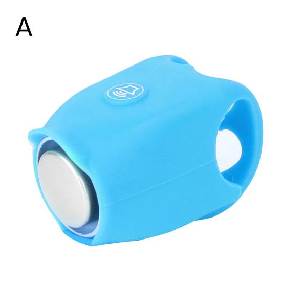 Electric Bicycle Bell Handlebar Mounted 130dB High Decibel Rainproof Battery Operated Universal Silicone