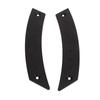 2pcs Door Panel Pull Handle Set Aluminium Alloy Labor Saving High Strength Rust Proof for Cars Black