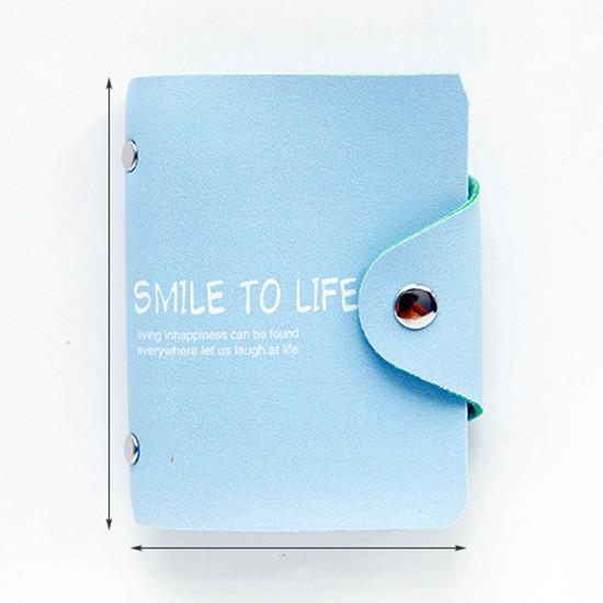 12 бит Fashoin кошельки для кредитных карт мягкие однотонные красочные застежки из искусственной кожи для женщин и мужчин бизнес-держатель для карточек кошелек сумки