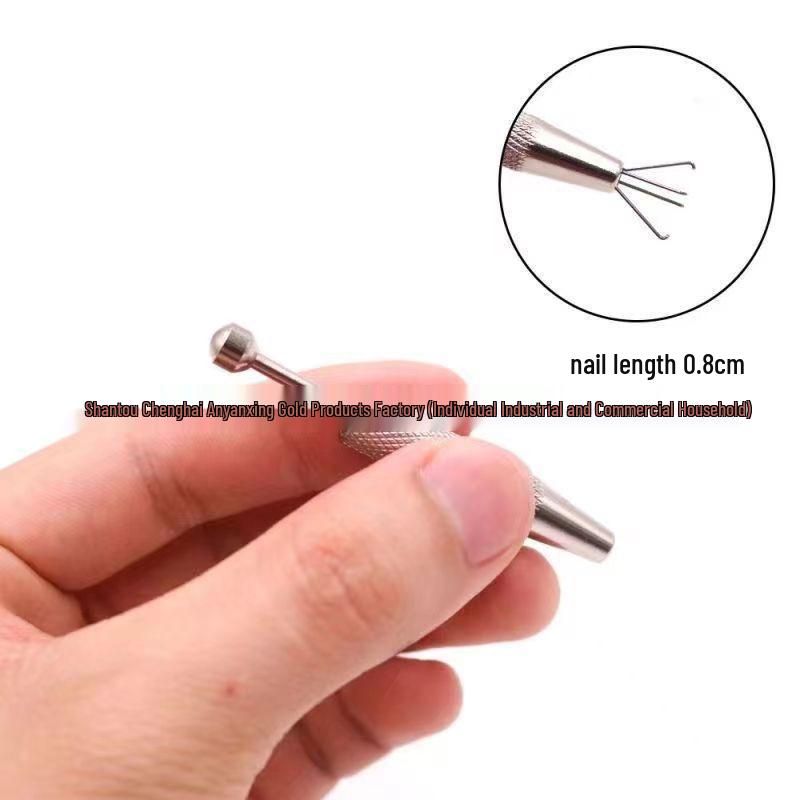 Инструмент-захват из нержавеющей стали для сбора бриллиантов и маникюра, Нескользящая рукоятка, Варианты: длинный и короткий