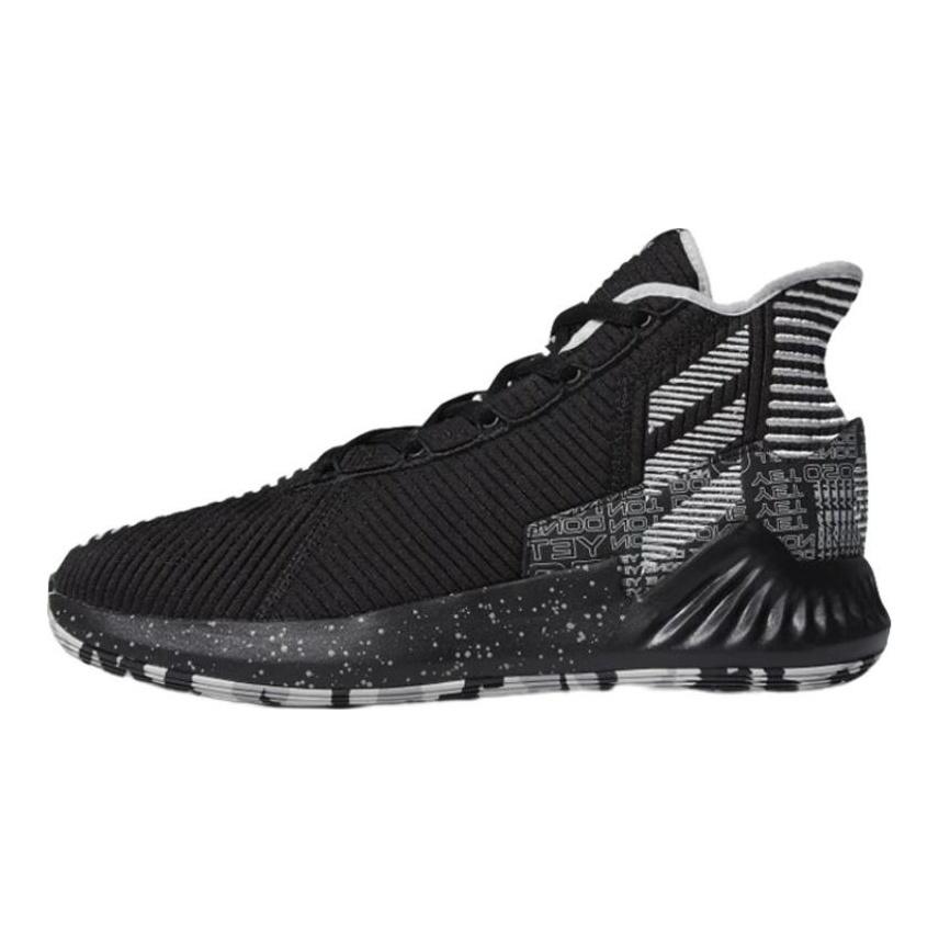 adidas D Rose 9 Ross Кроссовки для баскетбола со средней высотой верха Мужские Черно-белые кроссовки FU7913