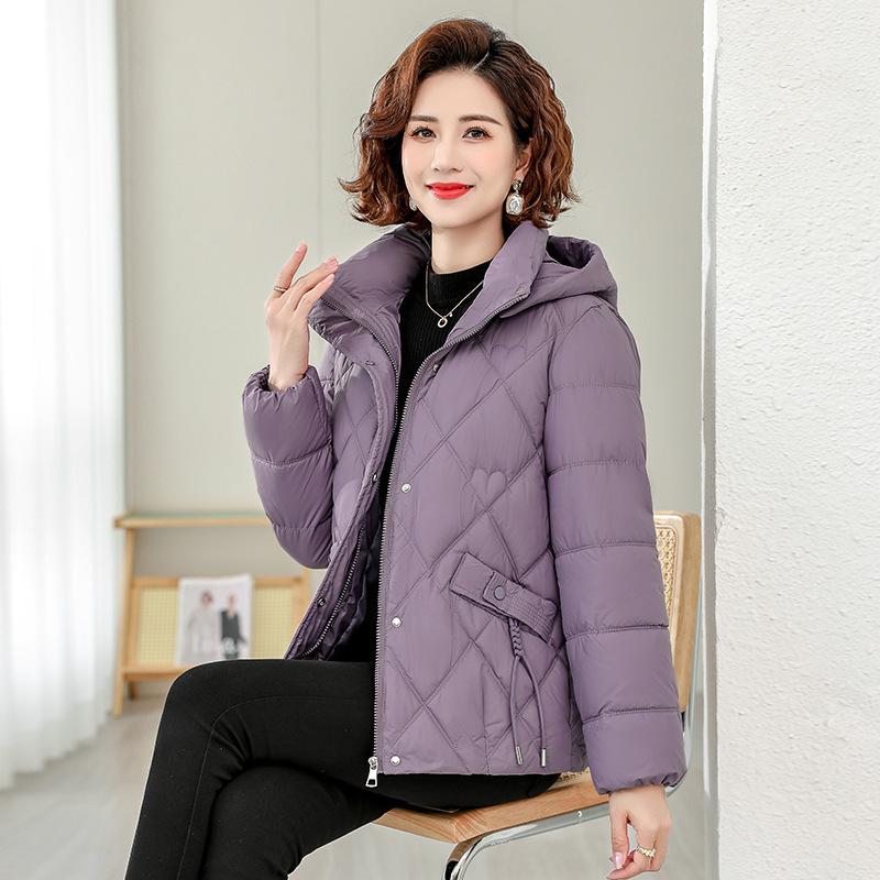 Mom's fashion down cotton-padded clothes, winter new middle-aged and elderly cotton-padded clothes, jackets, foreign style and light cotton-padded
