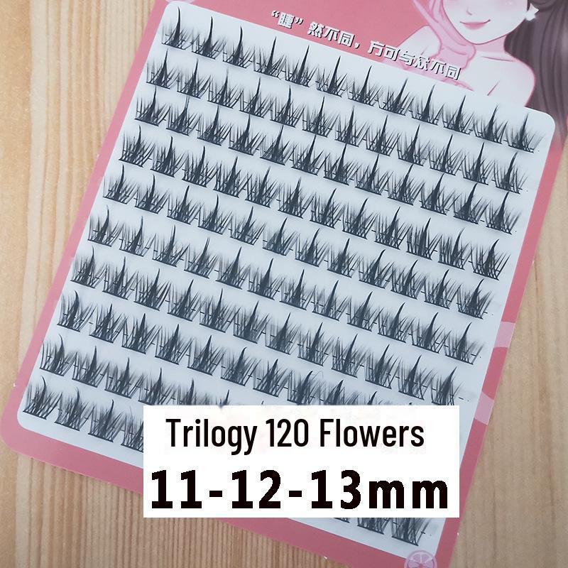 «Ленивая трилогия Подсолнух Белый Лунный свет Волшебная фея Сегментированные завитые ресницы»