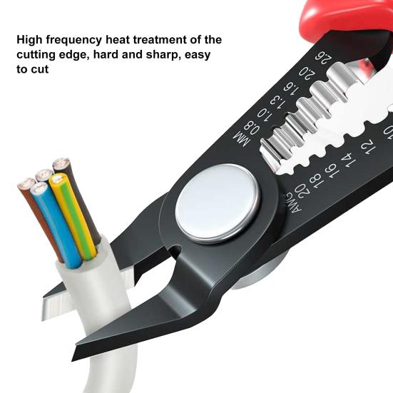 Кусачки с эргономичной ручкой Компактные портативные сверхострые прецизионные плоскогубцы для зачистки кабеля