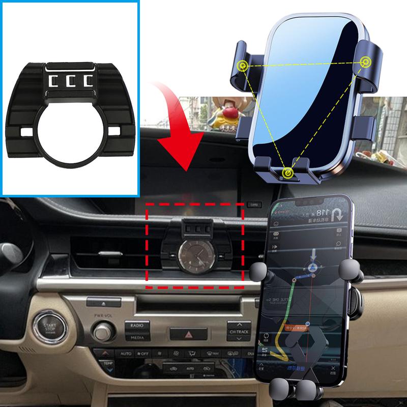 Крепление GPS-навигатора Автоаксессуары для Lexus ES 300h 350 XV60 2013 2014 2015 2016 2017 2018 Держатель для мобильного телефона в автомобиль