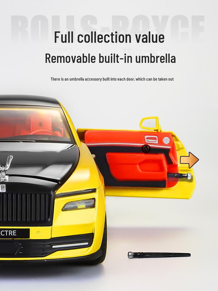 Xinao 1/24 Rolls-Royce Alloy Toy Car with Pull-Back Action, Light, and Sound Simulation.