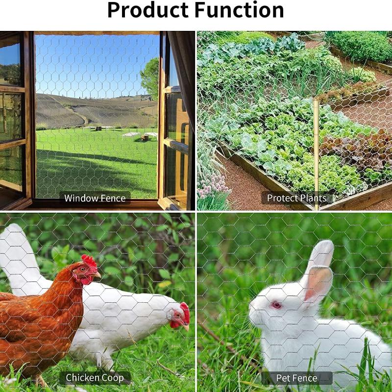 Сетка для забора из куриной проволоки, шестиугольная проволока для ограждения, шестиугольная форма для дома, вольера для птицы, садового цветка