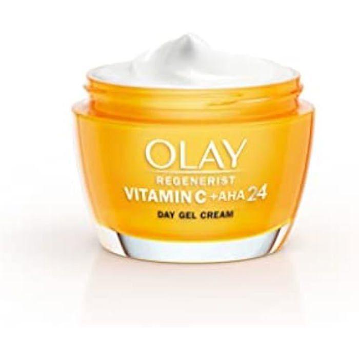 Olay Гель-крем против пятен с витамином C + AHA24, с витамином C, AHA и ниацинамидом для сияющего и ровного тона кожи, 50 мл
