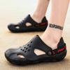 2021 Summer Hole Shoes Men's Korean Version Tide Thick-soled Beach Sandals Bag Head Hollow Large Size Outdoor Cool Slippers