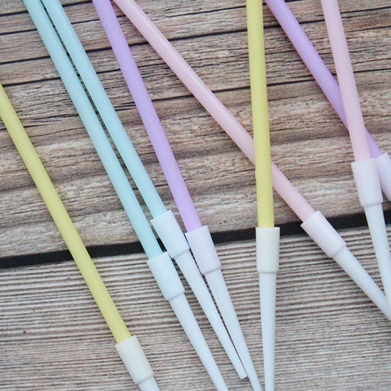 Small Fresh Rainbow Color Slender Straight Pencil Birthday Candle Creative Romantic Party Macaron Candle