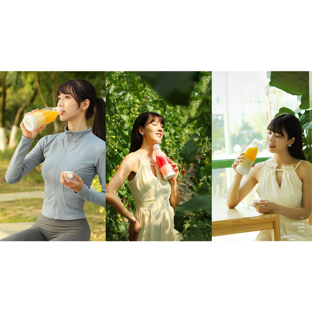 300mL Portable Juicer Electric Mixer Cup With Strap USB Smoothie Blender Shakes Handheld Fruit