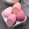 Ultra-Soft Beauty Sponge Set: Non-Absorbing, Dual-Use for Dry/Wet Application, Includes 4 Air Cushion Puffs