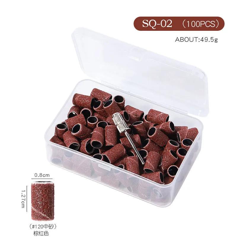 50/75/100 шт. Насадки для педикюра, шлифовальные ленты, насадки для шлифовки ногтей, маникюрные головки, фрезы для удаления геля, аксессуары для сверления