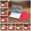 Handwriting Christmas Pop-Up Cards Christmas Tree New Year Greeting Cards  Merry Christmas