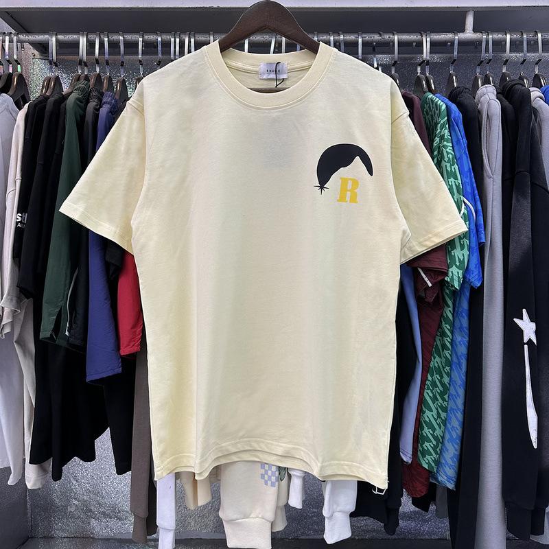 Summer new European and American trendy brand R unisex couple's loose pullover short-sleeve T-shirt, youth short-sleeve T-shirt