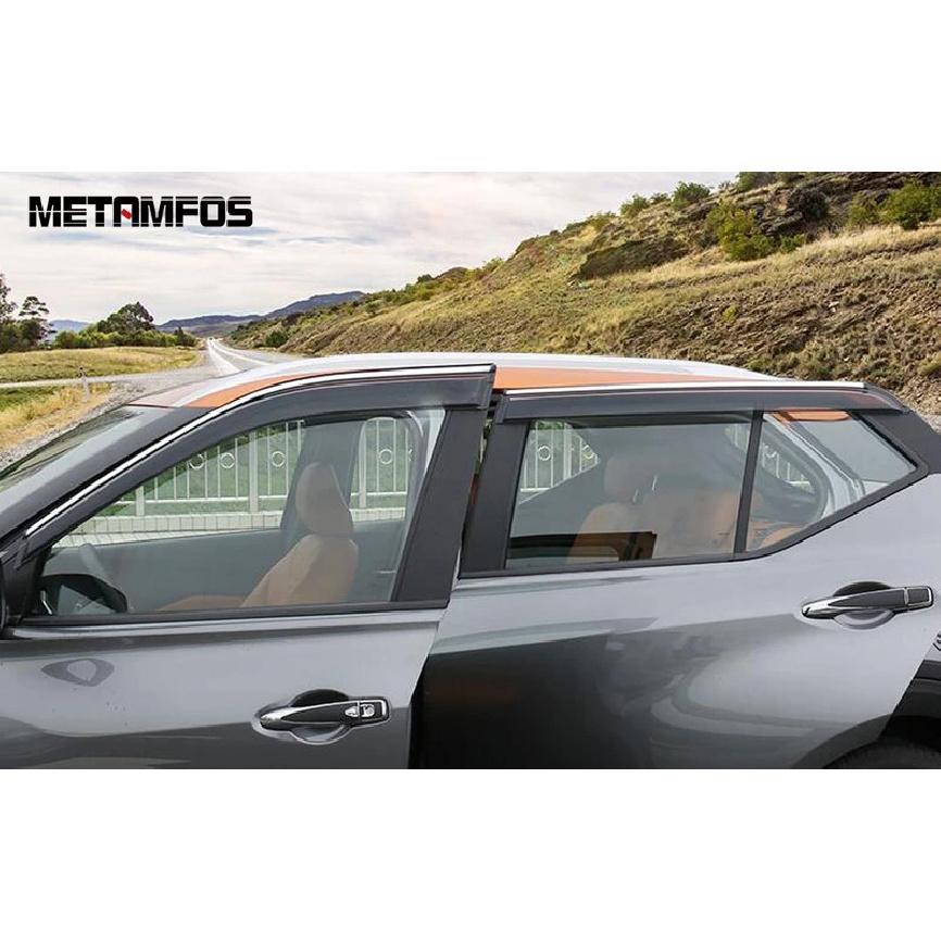 Для Nissan Kicks 2017- 2024 Дефлекторы окон Ветровики Солнцезащитные козырьки Защита от дождя Навес Козырек Аксессуары для стайлинга автомобиля