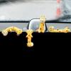 3D Desk Toy Giraffe Screen Figurine Lying Animal Giraffe Ornament Model  Auto Interior