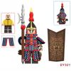 Китайская древняя кукла-солдат с восемью флагами, строительный блок, игрушка
