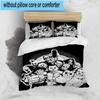 3PCS Horror Movie Icons 3pcs Bedding,Including 3PCS Duvet Cover And 2pcs Pillowcases Perfect for Christmas,Ideal for Bedroom, Dormitory