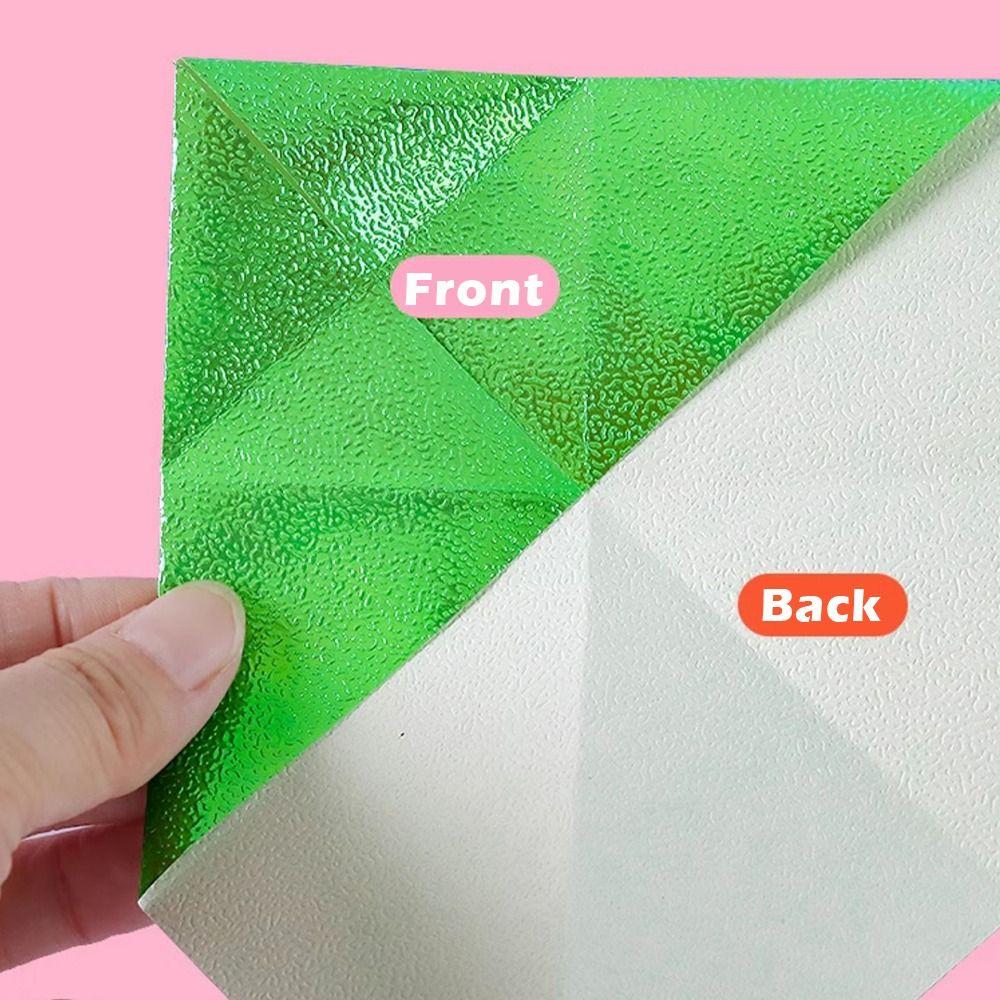 50 шт. Простая Лазерная Жемчужная Бумага Оригами Квадратная Блестящая Сверкающая Счастливая Птица Оригами Сверкающая Блестящая Бумага