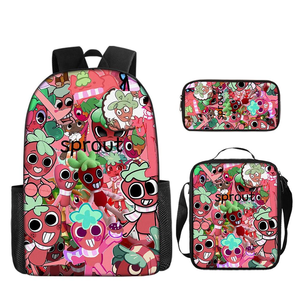 Рюкзак с принтом, сумка через плечо, пенал, набор из трех предметов