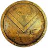 300 Spartan King Armor Medieval Greek Leonidas Battle Armor Round Shield 60,96 Cm Brown