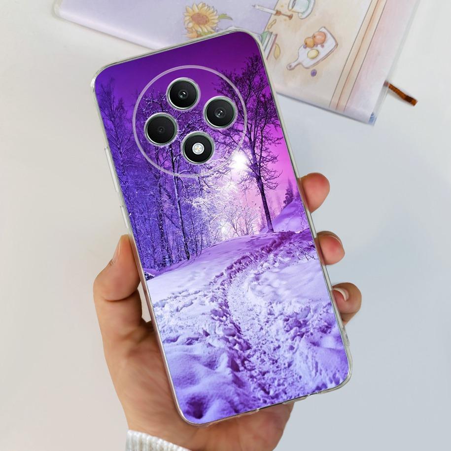 Чехол для Oppo Reno12 F CPH2637 Ударопрочный Чехол Милый Мультяшный Кот Мягкий Тонкий Прозрачный Чехлы для Телефона Для OPPO Reno 12F 4G CPH2687 Fundas