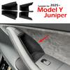 Side Door Handle Storage Box for Tesla Model Y Juniper 2025 2026 Door Slot Pockets Tray Organizer Interior Accessories