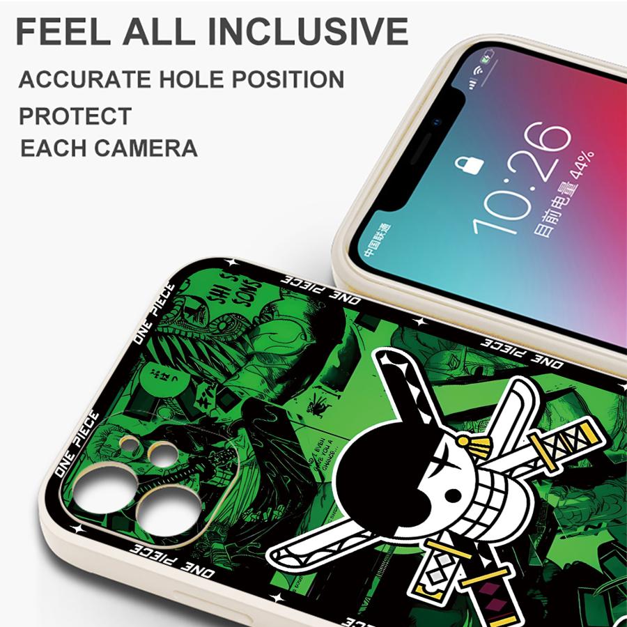 Чехол-бампер One Piece Красный Зеленый Крутой для Apple iPhone 17 Pro Max 15 Air 13 Mini 7 8 11 XS XR 12 Plus 16