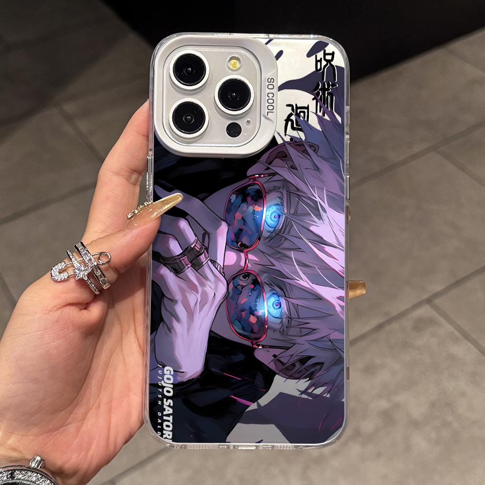 Чехол для телефона Jujutsu Kaisen Годжо Сатору для Xiaomi Poco X7 X6 X5 X3 F7 F6 F4 F3 GT Pro 4G 5G Матовый Серебряный Жесткий Чехол