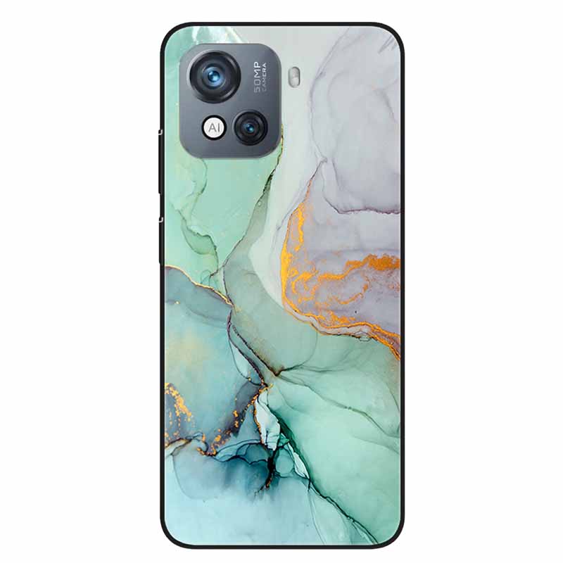 For Blackview Oscal C80 Case C 80 Marble Printing TPU Silicon Soft Phone Covers for Oscal C80 OscalC80 Back Cases Black Shells