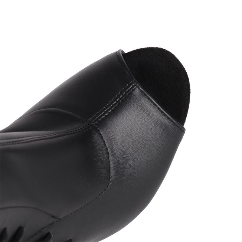 Женские сапоги выше колена, сексуальные, с открытым носком, с перекрестными шнурками, весенние, черные, красные, белые, высокие, длинные, для вечеринок, женские