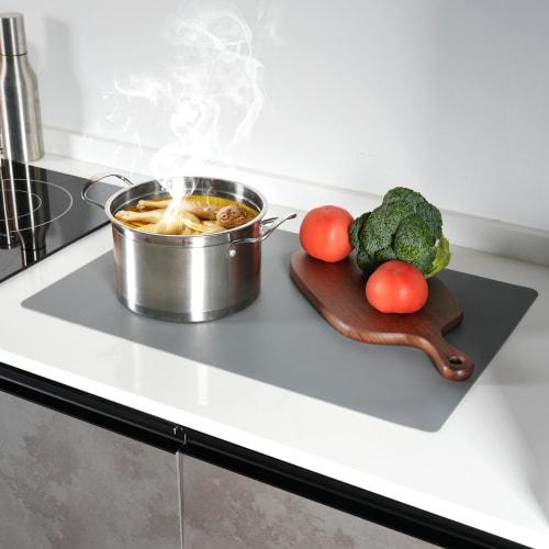 Silicone Kitchen Mat, Thick, Insulated, Protective Mat for Countertops, Large, Silicone Sink Mat, Non-Slip, for Cooking and Dining, Decorative, Dining