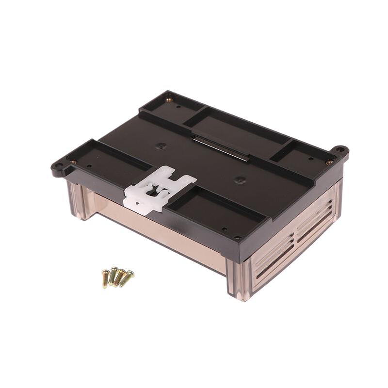 125*90*40Mm Plastic Transparent Cover Mount Plc Din Rail Enclosure Plastic Industrial Electrical Din Rail Enclosure Control Box