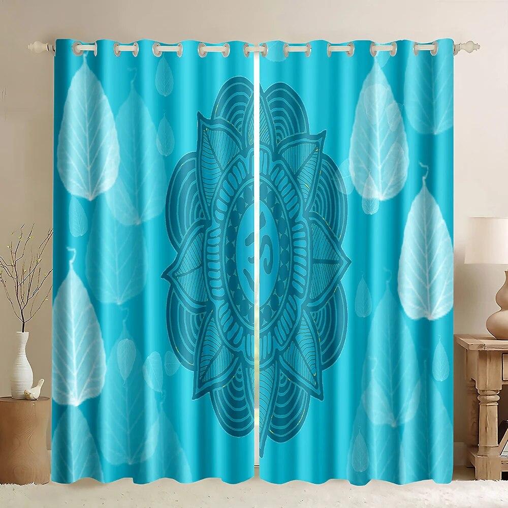 3D принт черный и золотой Мандала занавес 2 шт. Бесплатная доставка тонкие шторы для комнаты Boho люксовый бренд Декор Спальня Гостиная