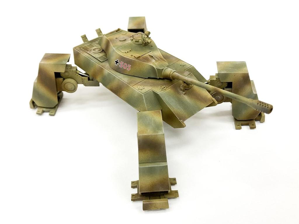 Rocket Models German Type Tusk Turret G with Operation January Plastic Model Kit 47062 1/72 Biela-Füssler Ausf. 12.8cm Gun, Typhoon, 1942, (Tank)