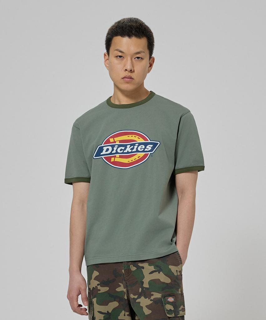 DICKIES Tree Logo Ringer T-Shirt Olive