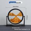3D Dynamic Sand Art Ornament for Living Room - Round Flowing Sand Painting Home Craft Birthday Gift