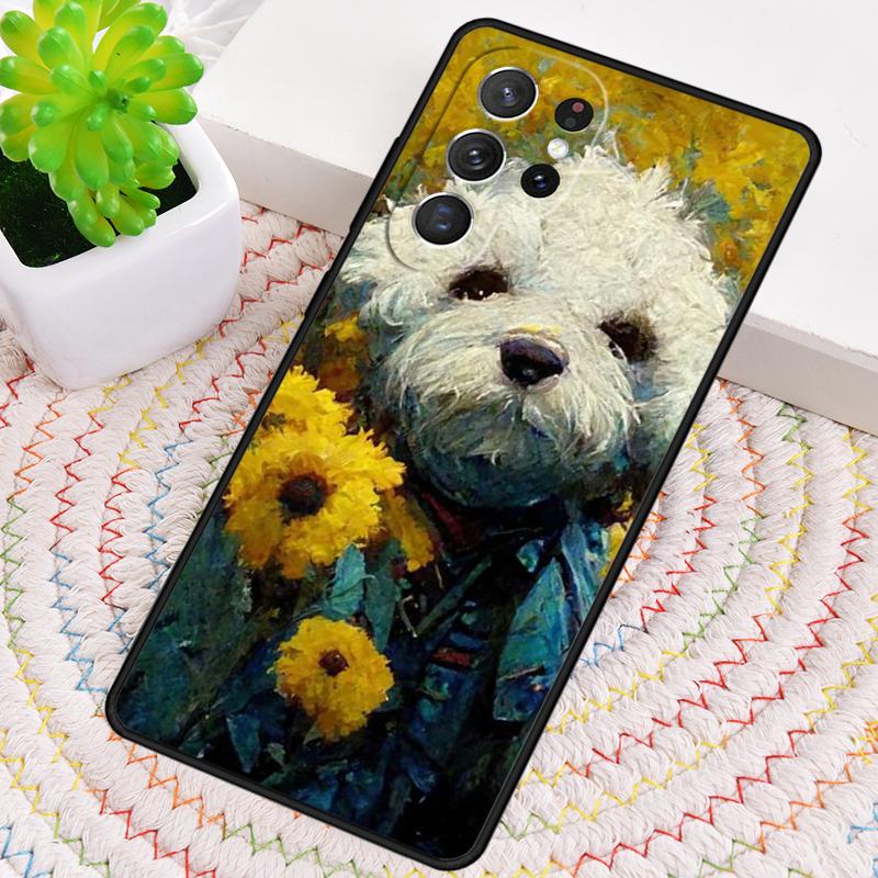 Чехол для телефона щенок Бишон Фризе для Samsung Galaxy note 10 pro S26 Ultra S23 S24 FE S25 S21 S22 PLUS ударопрочный
