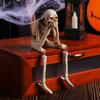 Белый Хэллоуин Человеческий Скелет Смола Подвижная Кость Ноги Подвесная Нога Скелет Игрушки Декор Дома с Привидениями Фигурка Тела