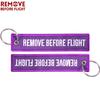Remove Before Flight 3pcs/set Purple Color Keychain Keyring Piolt Key Holder